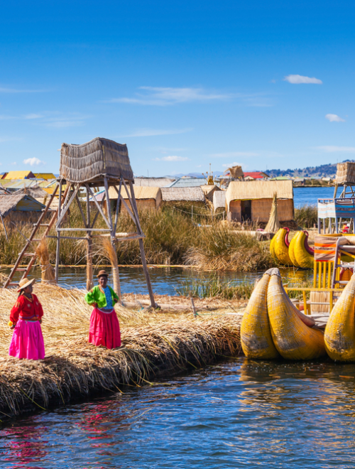 From Puno: Uros Floating Islands + Taquile Natural Island (Full Day) with Lunch